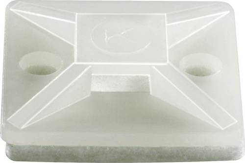 TRU Components TC-HCR101S203 Befestigungssockel selbstklebend 1593043 Bündel-Ø-Bereich 10.10mm (max) 4fach einfädeln Schwarz