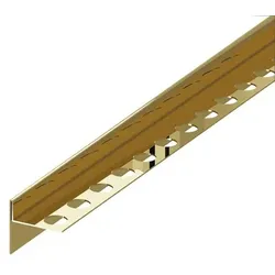 Gefälleprofil "T" Eviso gold Glanz, Edelstahl PVD, Länge 180 cm, Kantenhöhe 11 mm, LSGO0103