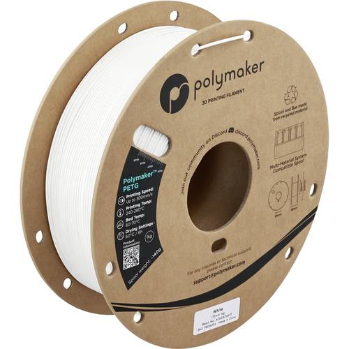 Polymaker PETG Filament, 1,75mm, 1kg - Farbton: White