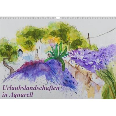 Urlaubslandschaften in Aquarell (Wandkalender 2022 DIN A3 quer)