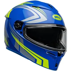 Bell Lithium Jetstream, Integralhelm - Blau/Neon-Gelb - L
