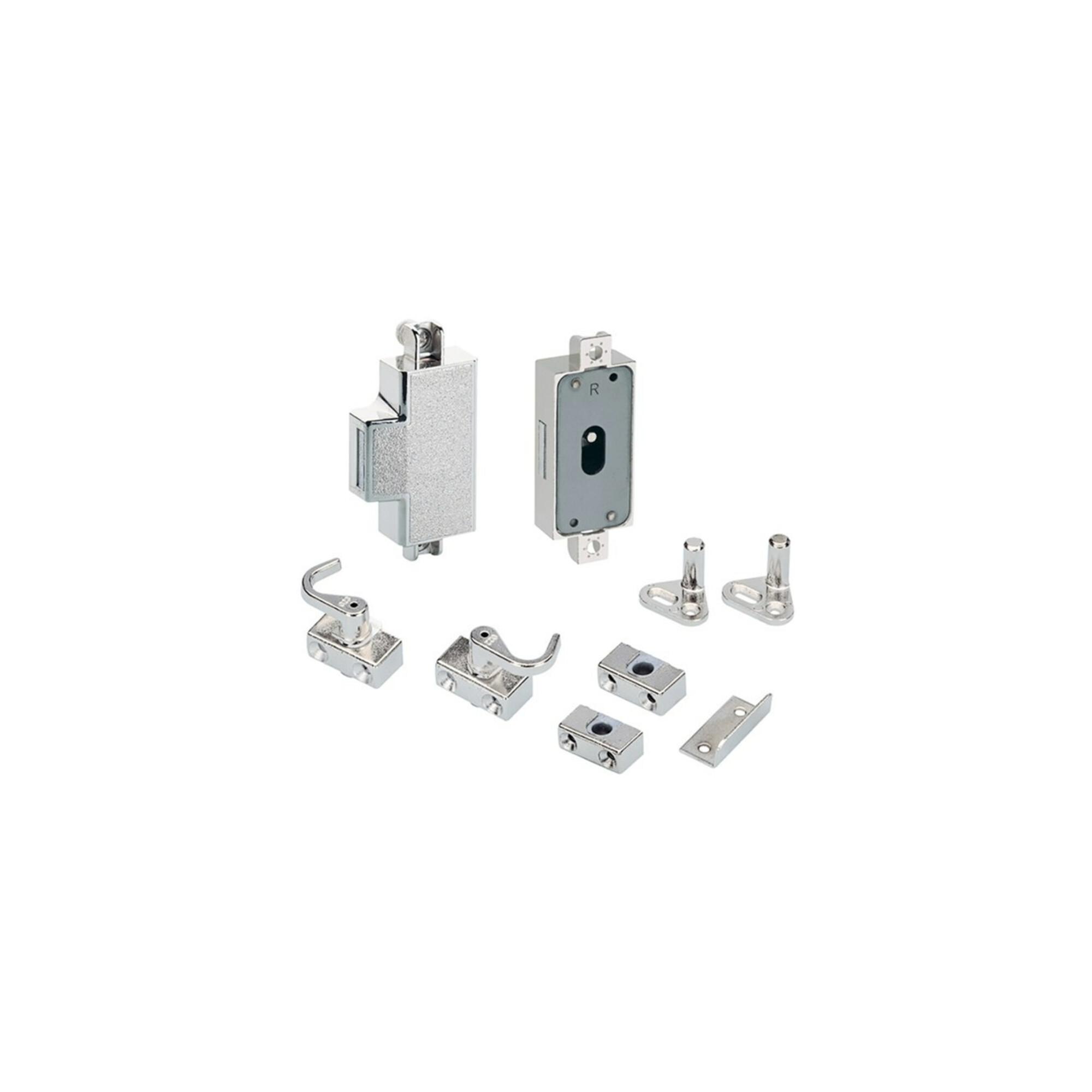 Hettich Möbel-Drehstangenschloss 72217,D25 Metall,vernickelt)