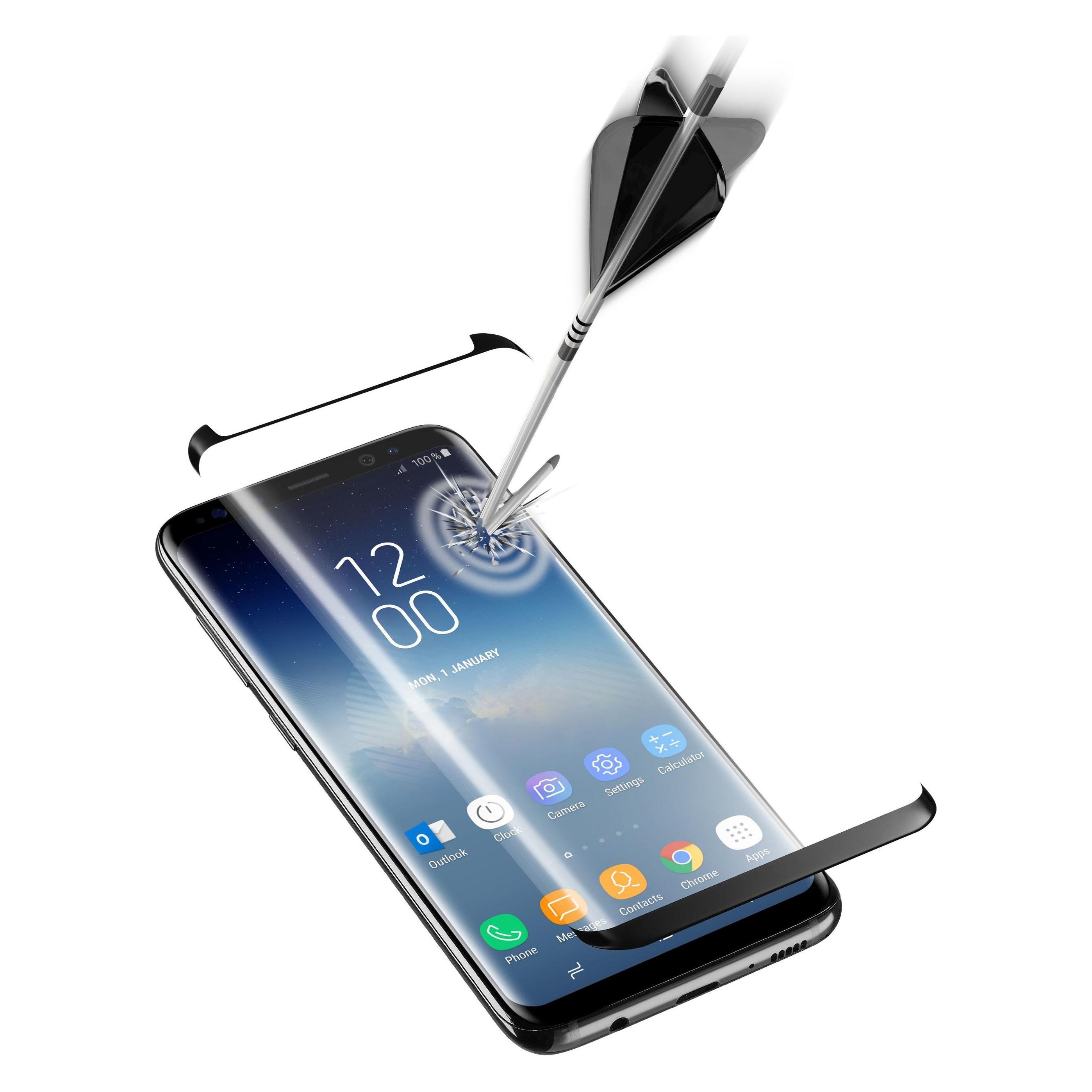 Cellularline Second Glass Curved Capsule box da 3 pz (1 Stk., Samsung Galaxy S9+) (TEMPGCU3PACKGALS9)