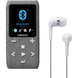 LENCO XEMIO861GY - MP3-Player, FM-Radio, Bluetooth, Akku, grau