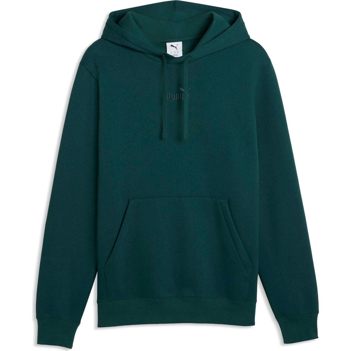 Puma Essentials Small No1 Logo Centered Hoodie FL dark green (70) S 692914-70-S