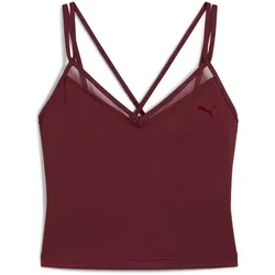 PUMA Shape Strappy Tanktop Damen 96 - ruby shimmer M