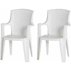 Pro Garden Eden SET 2x Stapel Sessel weiß