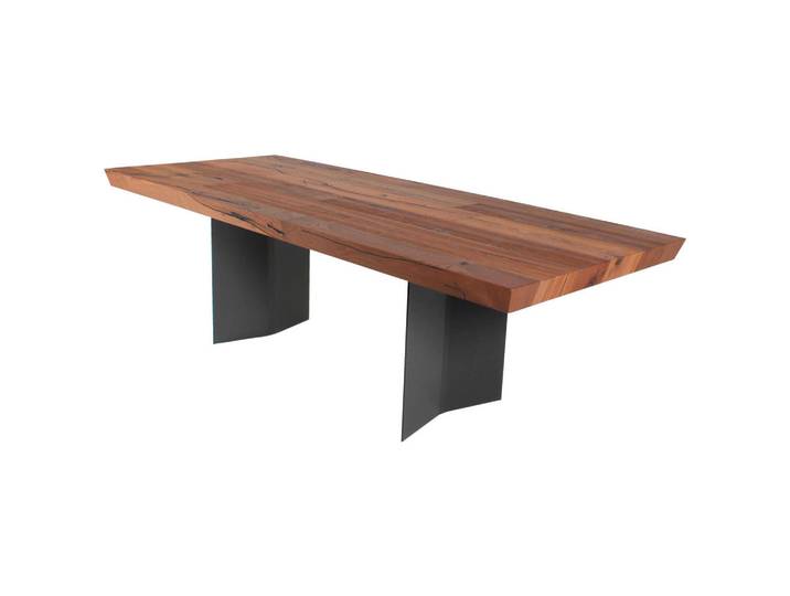 Fubo Esstisch, Honigeiche, Holz, Wildeiche, rechteckig, eckig, 100x76x350 cm, In verschiedenen Grössen erhältlich, Esszimmer, Esstische, Esstische