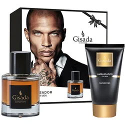 150ml Gisada Ambassador For Men Set (EdP 50ml + Shower Gel 100ml)