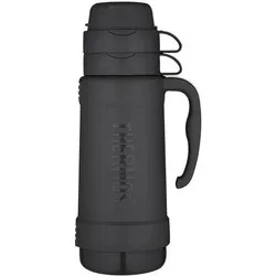 Thermos Thermoskanne mit Glaseinsatz 1800ml Schwarz, Thermoskanne