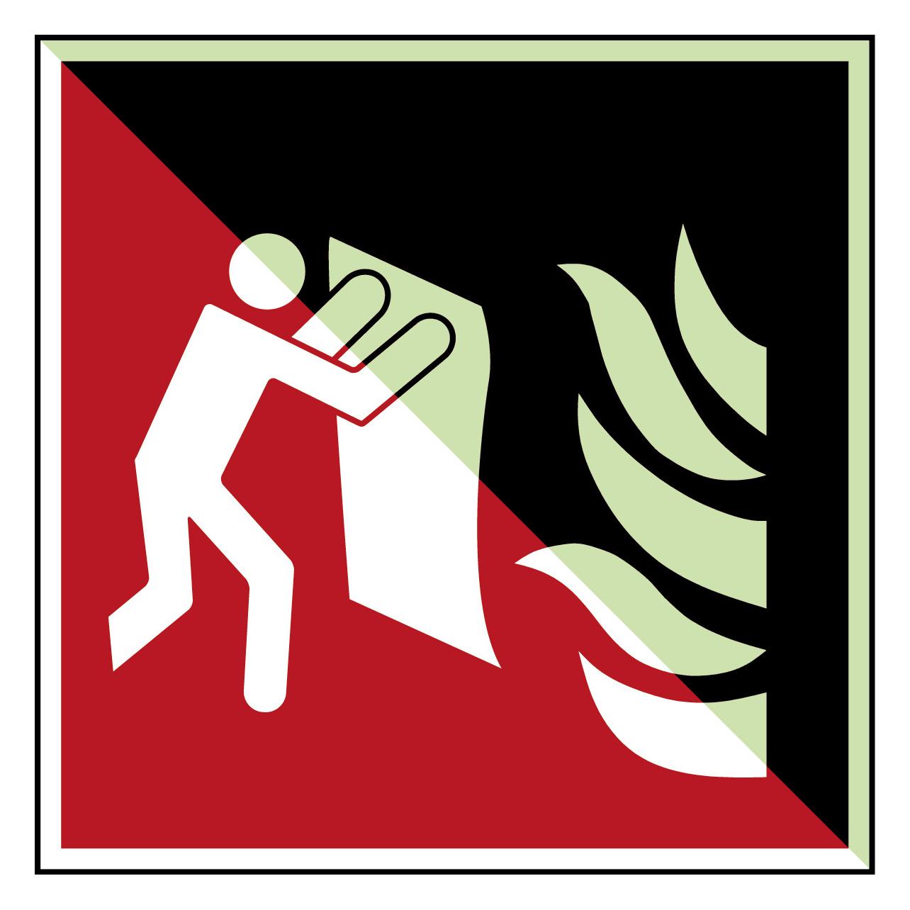Brady Feuerlöschdecke - Sicherheitsschild - ISO 7010 (195695)