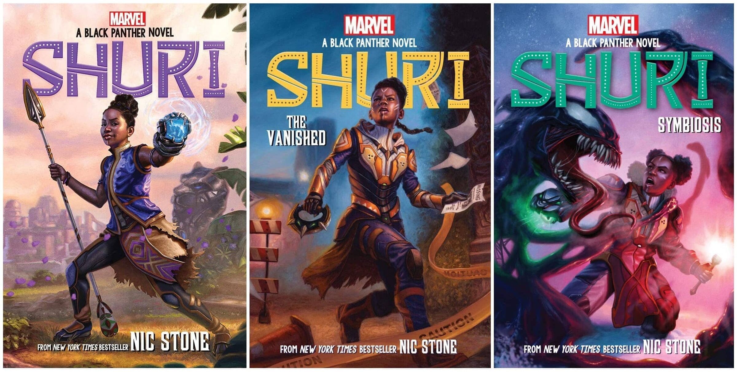 Scholastic Shuri Black Panther Series 3 Book Set by Nic Stone – Marvel Superhero Adventure Collection