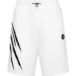 PLEIN SPORT Jogging-Shorts SCRATCH, Größe S in Weiß 01