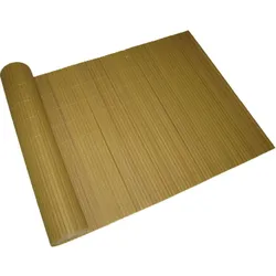 Sicht- u. Windschutz PVC 90x500cm Bambus; Lamellenoptik, Rohr 16x3 mm