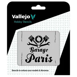 Vallejo Vintage Garage Sign Stencil