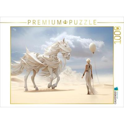 CALVENDO Puzzle Surrealismus trifft Pferdefans | 1000 Teile Lege-Größe 64x48cm Foto-Puzzle für glückliche Stunden