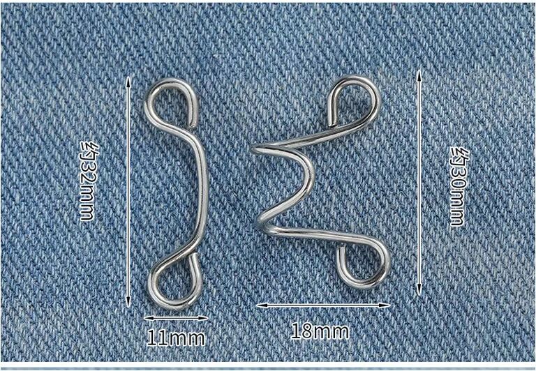 INF Boutons de Réglage de Taille de Pantalon Papillon Noir (Lot de 2) - Ajustement Facile et Élégant UN