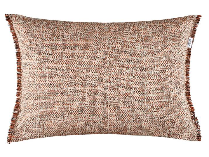 Dekokissen Voyage , orange, B:58cm L:38cm, Obermaterial: 67% Baumwolle, 18% Viskose, 15% Polyester, SCHÖNER WOHNEN-KOLLEKTION, Dekokissen_Sitzkissen_Kissenhüllen, Dekokissen, im Naturlook