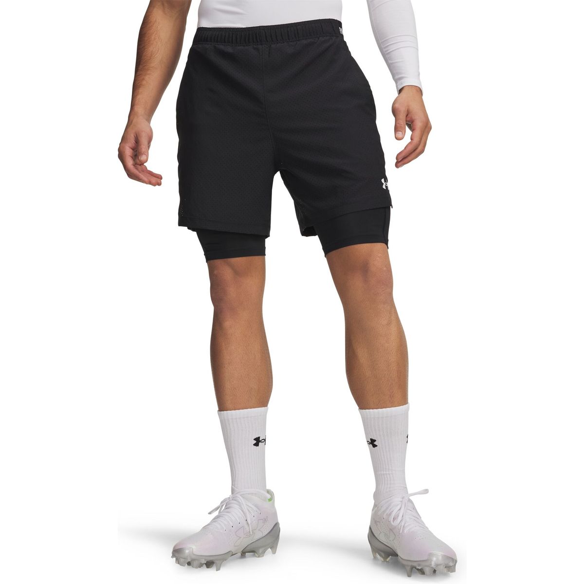 Under Armour Vanish Wven Short 2.0 2n1 black white (001) XXL 6013950-001-XXL