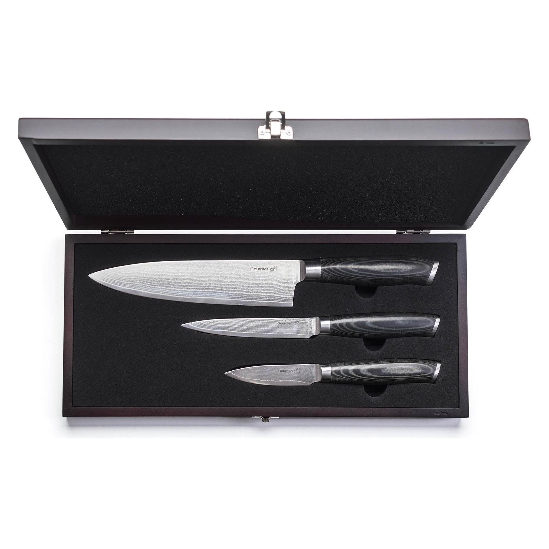 G21 Knife set Gourmet Damascus 60022168, 3 pcs (60022168)