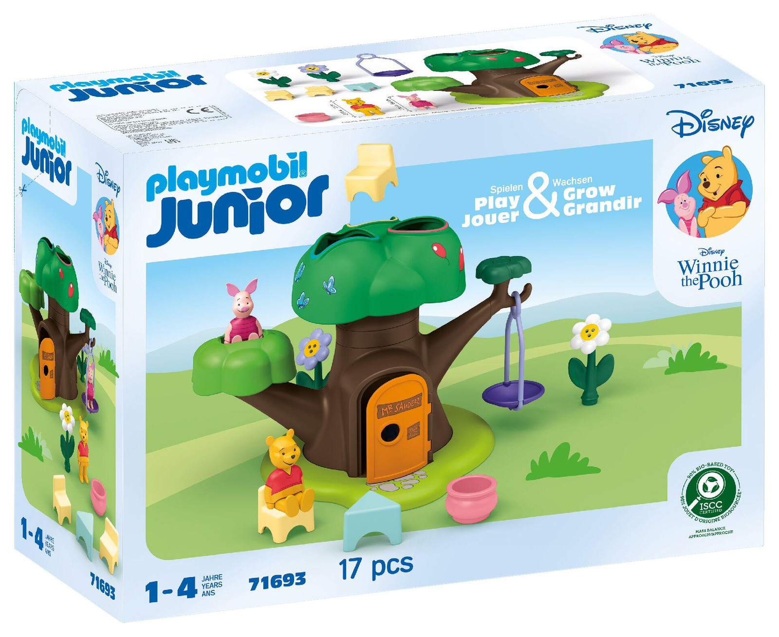 Playmobil Junior Winnie the Pooh en Piglet met hut, 17 stuks
