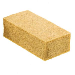 Unger Haushaltsschwamm Kautschuk Schwamm, gelb, 15,5 x 7,5 x 4 cm, eckig