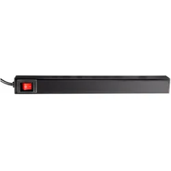 Adam Hall, Steckdosenleiste, 87471 19 Zoll Stromverteiler 8fach 1 HE (8x, CEE 7/4, 2 m)