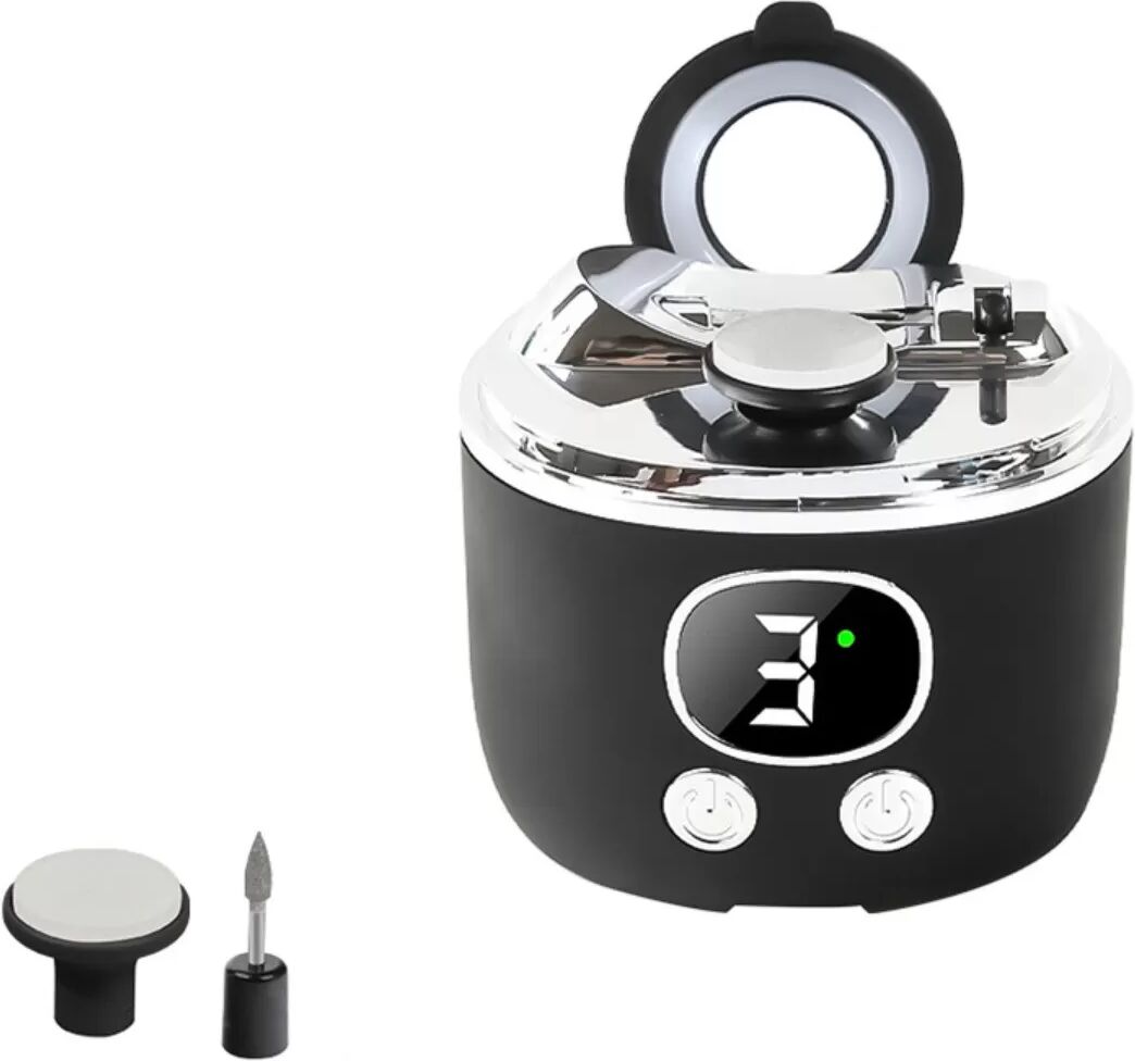 INF 701 Upgrade Multifunktionaler Elektrischer Nagelknipser mit Lupe und Nagelhautentferner
