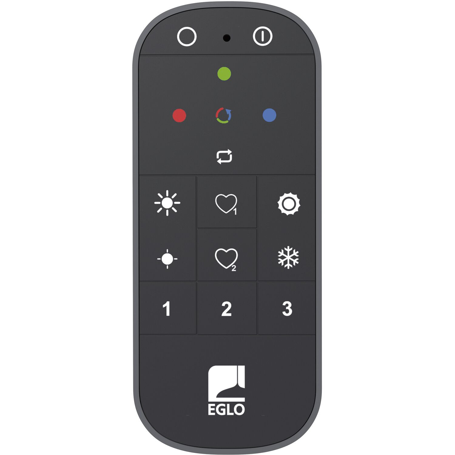 Eglo Connect Z afstandsbediening, grijs/zwart, kunststof, Bluetooth en Zigbee, werkt op AAA batterijen