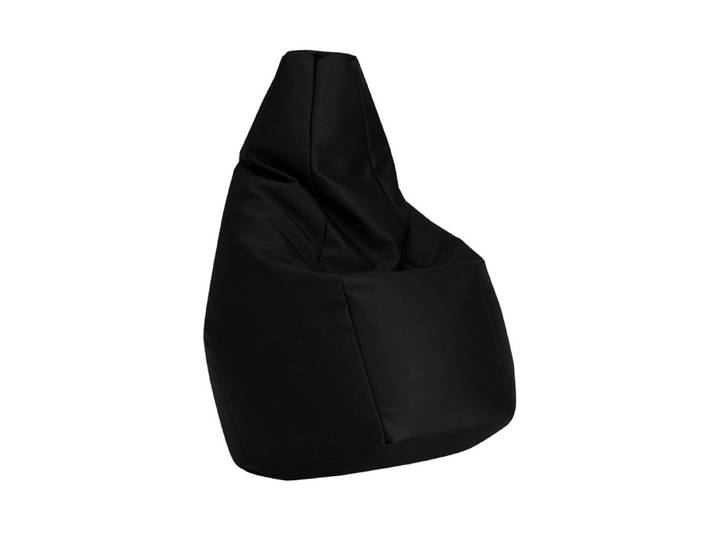 ZANOTTA fauteuil anatomique SACCO MEDIUM (Noir - Faux cuir Vip)