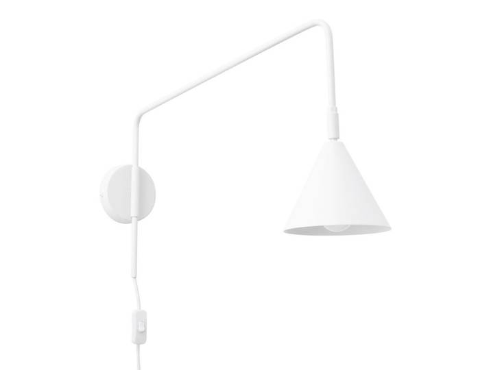 Wandleuchte Nox, Weiß, Metall, 14x61x30 cm, Lampen & Leuchten, Innenbeleuchtung, Spots & Strahler, Wandstrahler
