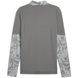 PUMA teamCUP 1/4-Zip Trainings-Top Herren 13 - flat medium gray/puma silver/flat light gray M