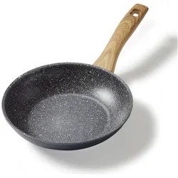 Stoneline Back to Nature Bratpfanne 20 cm, Made in Germany, Induktion, antihaftbeschichtete Pfanne, Pfanne + Kochtopf, Grau