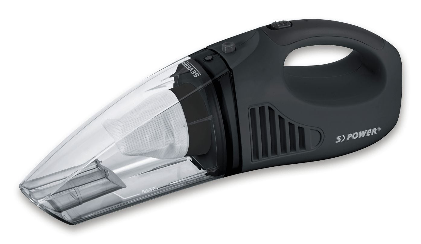 Severin HV7963 Handstaubsauger Beutellos bis 30 min Laufzeit 7,4 V (Schwarz) HV 7963