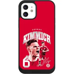 Nivocase Handyhülle für Apple iPhone 12 Hülle NIVOpure Case Schwarz FC Bayern München FCB Joshua Kimmich (Apple iPhone 12), Smartphone Hülle, Schwarz