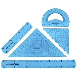 EBERHARD FABER Geometrieset 5-teilig flexibel blau
