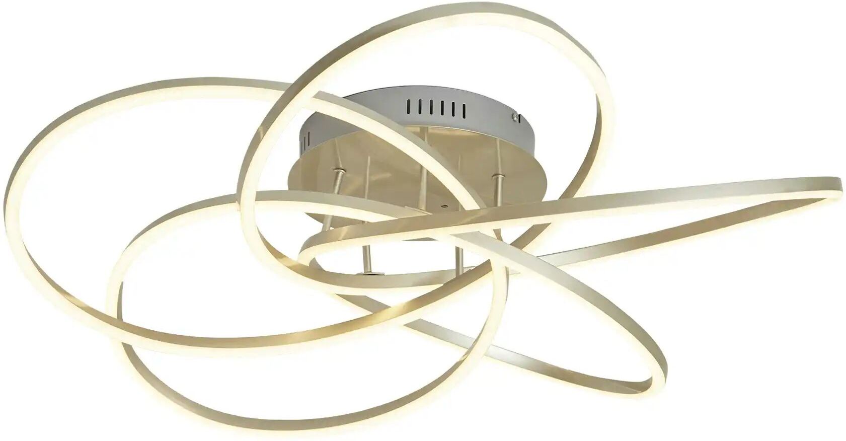 Meisterleuchten LED-Deckenleuchte  Nickel-matt   ¦ silber ¦ Maße (cm): H: 16  Ø: