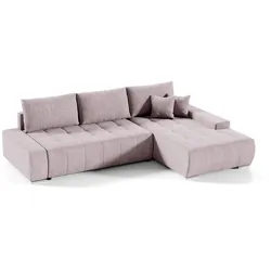 ECKSOFA Jonas 4 Sitzplätze Rose
