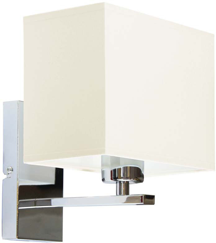 17 Stories Asavira Armed Sconce Ecru/Chrome