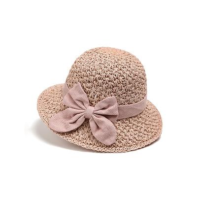 Boho-Strohhut für Damen mit Schleife – in verschiedenen Farben erhältlich, faltbar für einfachen Transport, perfekt für Freizeit und Strandurlaub
