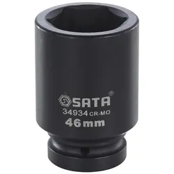 SATA, Steckschlüssel + Stecknuss, Steckschlüsseleinsatz Kraftschrauber 1", 50 mm
