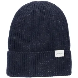 Antonio Strickmütze mit Lurex und Umschlag Beanie - navy