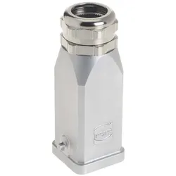 Harting Han INOX, Elektronikkabel + Stecker, Silber