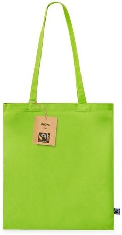 Sac Éthique Personnalisé de Shopping Inova Fairtrade pas cher coton vert clair