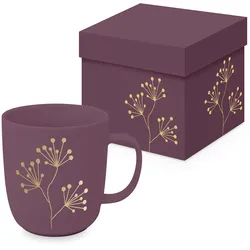 Henkelbecher GOLD BERRIES (DH 9x10 cm) - violett - DH 9x10 cm