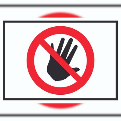 HB-Druck Bitte nicht anfassen Symbol Schild A1 (594x841mm)
