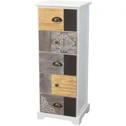 Möbel Direkt Online, Kommode + Sideboard, Monika (35 x 30 x 91 cm)