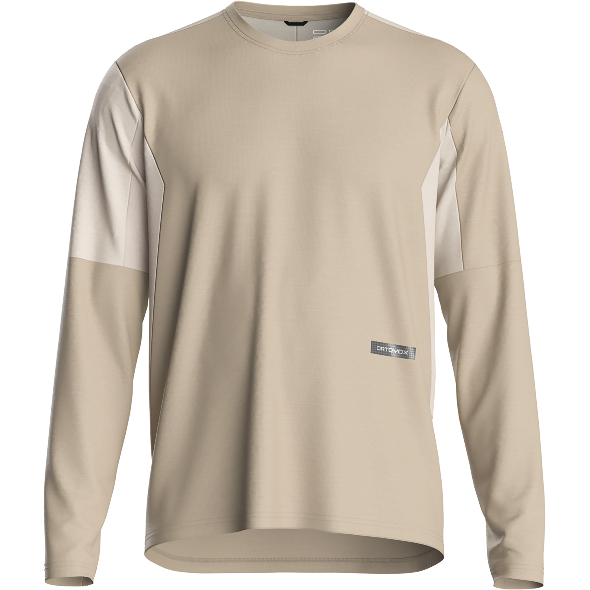 Ortovox Sequence Free Herren Longsleeves beige Größe M Mountainbike Hautfreundlich Merinowolle | Lyocell (Tencel)