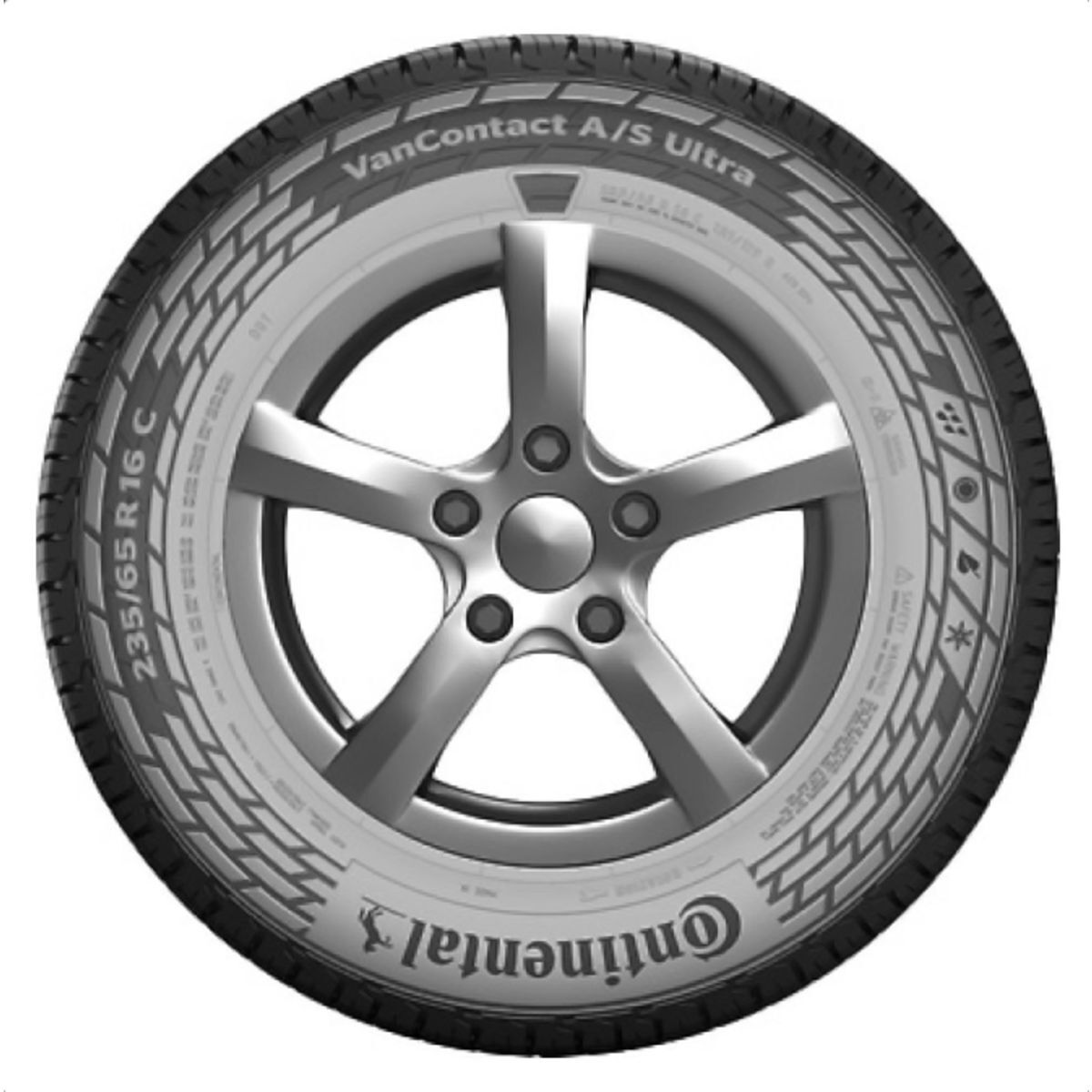 Yleisrenkaat Continental Vancontact A/s Ultra 235/65r16 C 121/119r