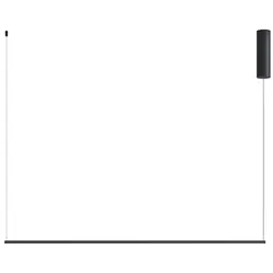 ROSSINI ILLUMINAZIONE DAISHO Horizontale LED-Aufhängung 26 W 3000 K CRI90 IP20 aus Titanaluminium – Dimmbare Phasenschnitt-Pendelleuchte – Rossini Group